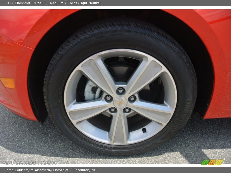 Red Hot / Cocoa/Light Neutral 2014 Chevrolet Cruze LT
