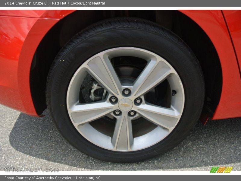 Red Hot / Cocoa/Light Neutral 2014 Chevrolet Cruze LT