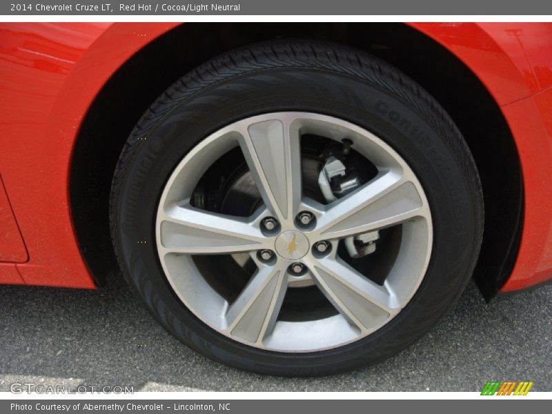 Red Hot / Cocoa/Light Neutral 2014 Chevrolet Cruze LT