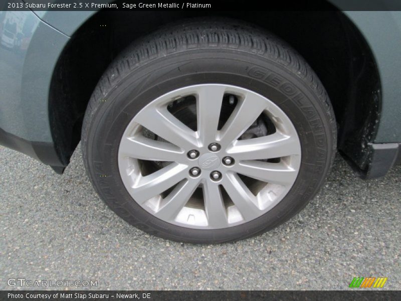Sage Green Metallic / Platinum 2013 Subaru Forester 2.5 X Premium