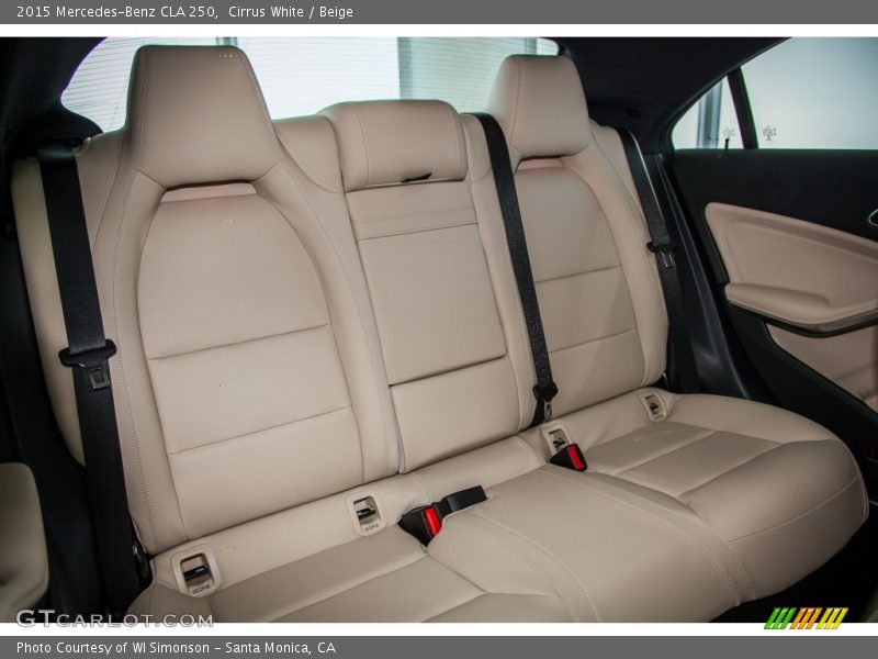 Cirrus White / Beige 2015 Mercedes-Benz CLA 250