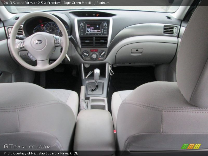 Sage Green Metallic / Platinum 2013 Subaru Forester 2.5 X Premium