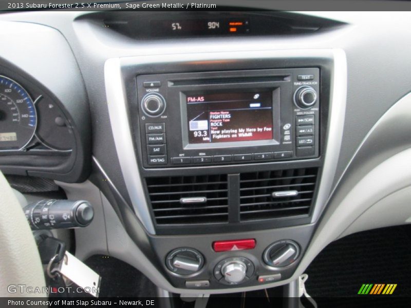 Sage Green Metallic / Platinum 2013 Subaru Forester 2.5 X Premium