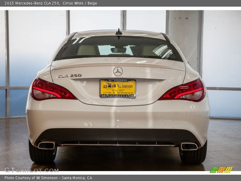Cirrus White / Beige 2015 Mercedes-Benz CLA 250