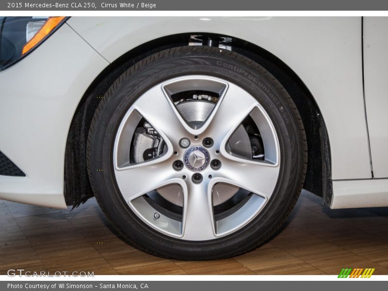 Cirrus White / Beige 2015 Mercedes-Benz CLA 250