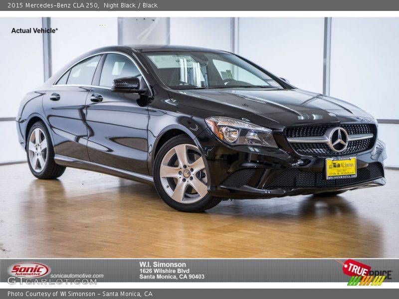 Night Black / Black 2015 Mercedes-Benz CLA 250