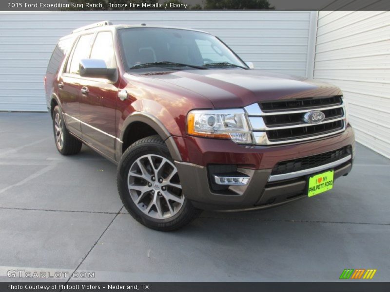 Bronze Fire Metallic / Ebony 2015 Ford Expedition King Ranch