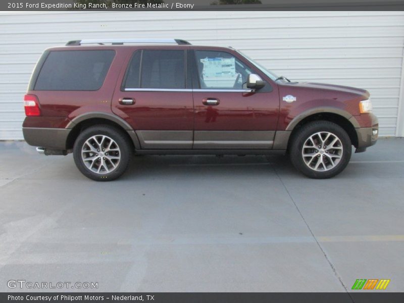 Bronze Fire Metallic / Ebony 2015 Ford Expedition King Ranch