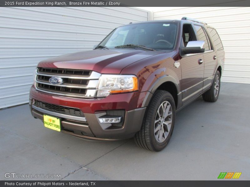 Bronze Fire Metallic / Ebony 2015 Ford Expedition King Ranch