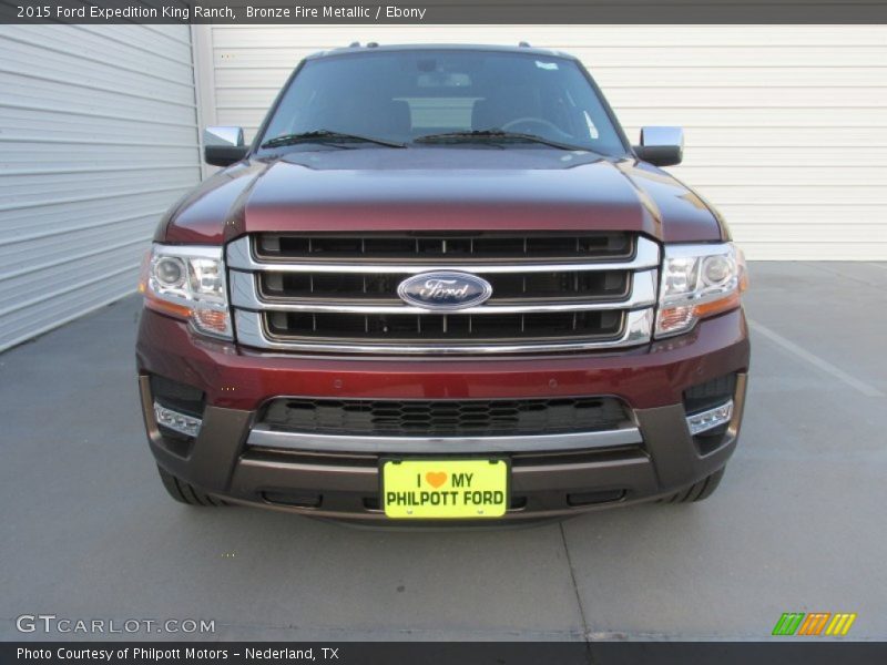 Bronze Fire Metallic / Ebony 2015 Ford Expedition King Ranch