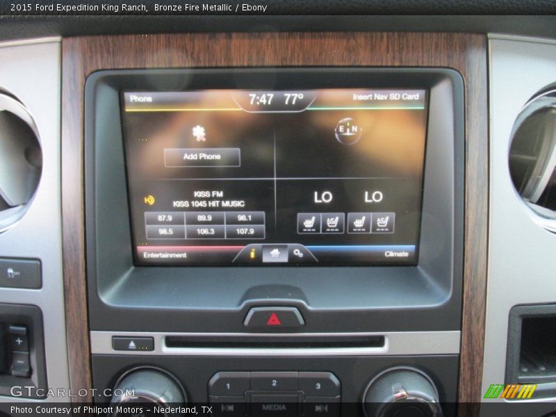 Bronze Fire Metallic / Ebony 2015 Ford Expedition King Ranch