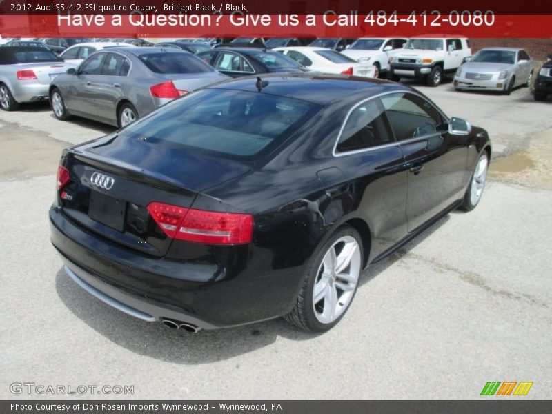Brilliant Black / Black 2012 Audi S5 4.2 FSI quattro Coupe