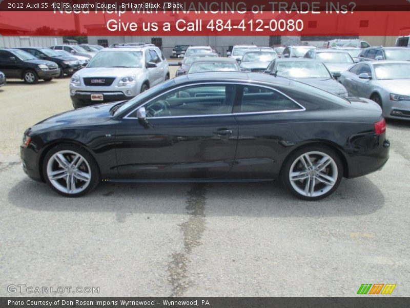 Brilliant Black / Black 2012 Audi S5 4.2 FSI quattro Coupe