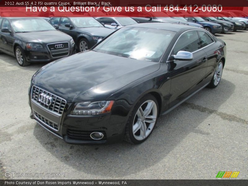 Brilliant Black / Black 2012 Audi S5 4.2 FSI quattro Coupe