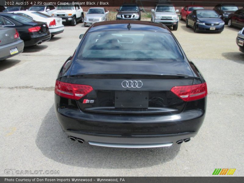 Brilliant Black / Black 2012 Audi S5 4.2 FSI quattro Coupe