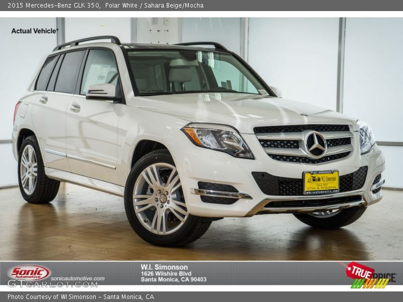 Polar White / Sahara Beige/Mocha 2015 Mercedes-Benz GLK 350