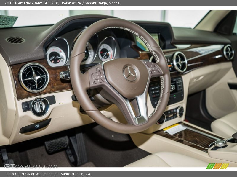 Polar White / Sahara Beige/Mocha 2015 Mercedes-Benz GLK 350