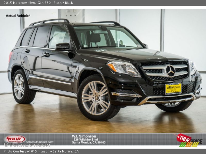 Black / Black 2015 Mercedes-Benz GLK 350