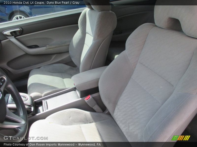 Dyno Blue Pearl / Gray 2010 Honda Civic LX Coupe
