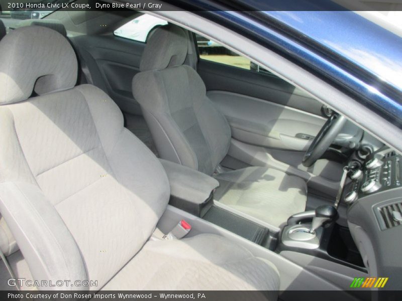 Dyno Blue Pearl / Gray 2010 Honda Civic LX Coupe