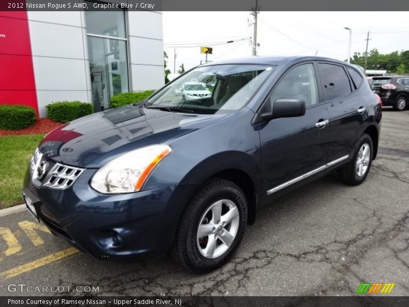 Graphite Blue / Gray 2012 Nissan Rogue S AWD