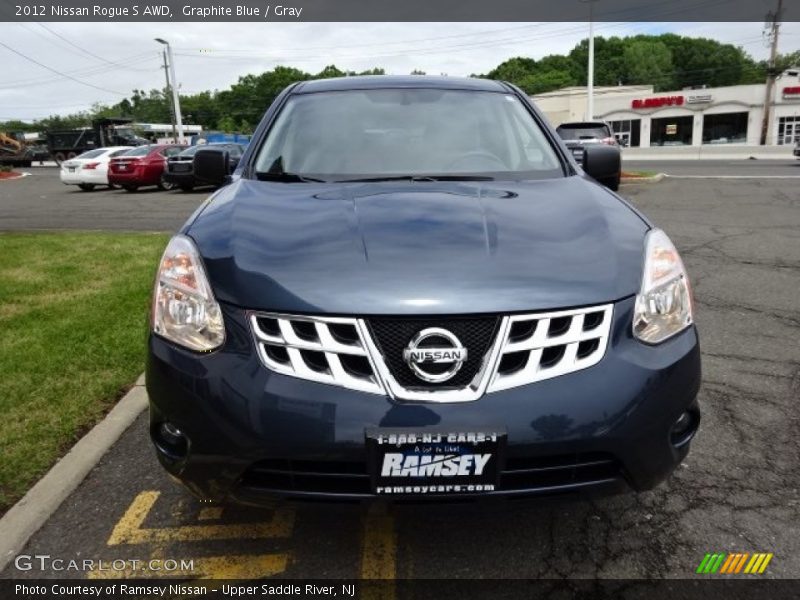 Graphite Blue / Gray 2012 Nissan Rogue S AWD