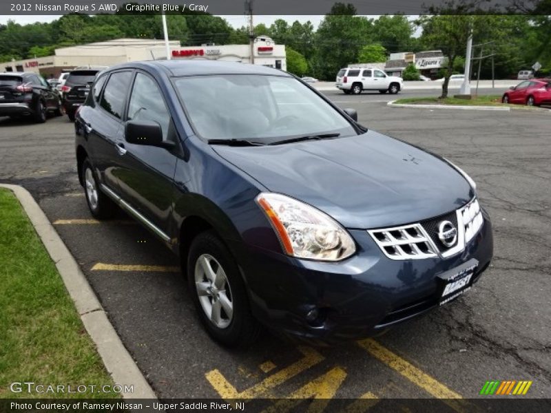 Graphite Blue / Gray 2012 Nissan Rogue S AWD