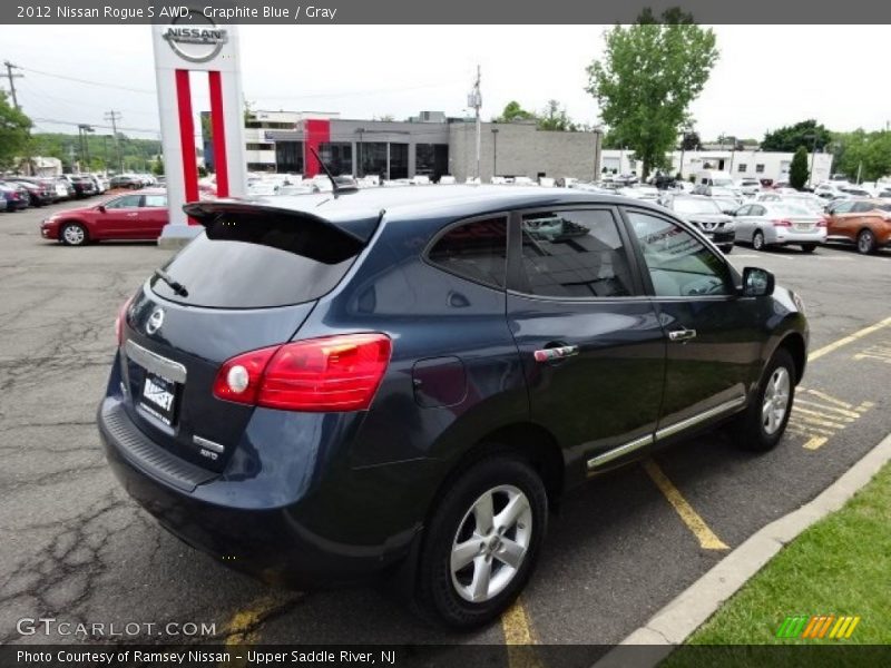 Graphite Blue / Gray 2012 Nissan Rogue S AWD