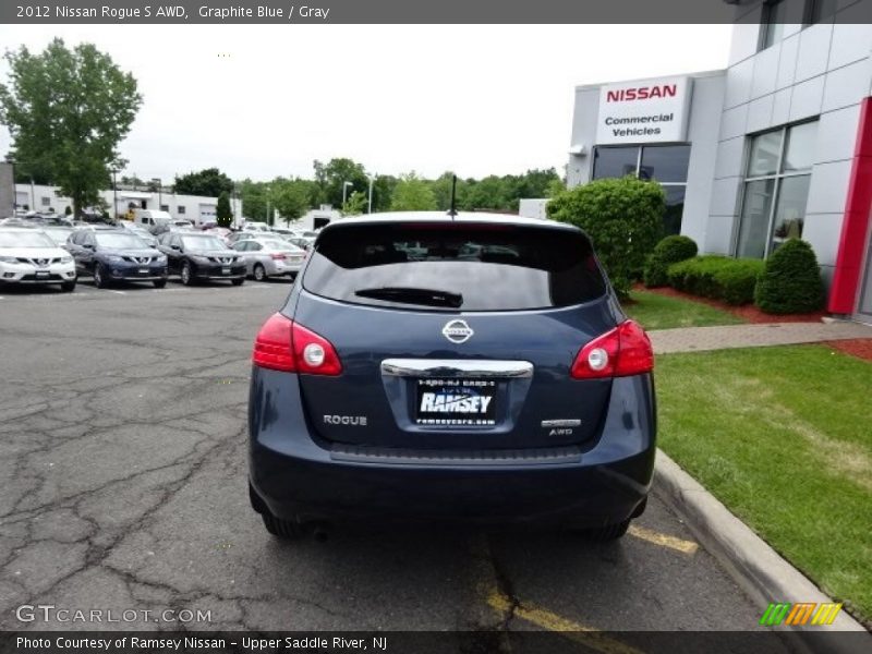 Graphite Blue / Gray 2012 Nissan Rogue S AWD