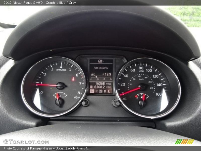 Graphite Blue / Gray 2012 Nissan Rogue S AWD