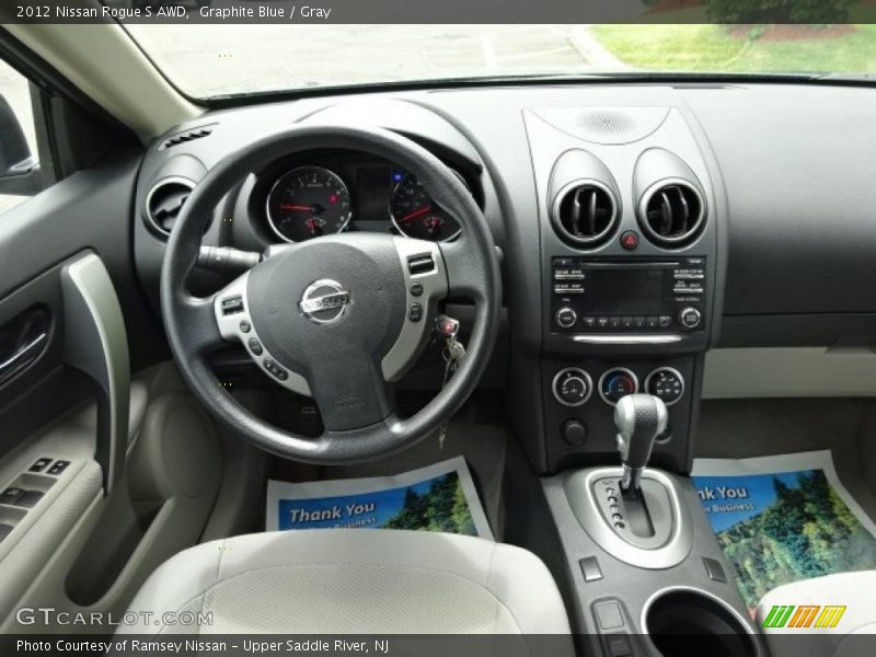 Graphite Blue / Gray 2012 Nissan Rogue S AWD