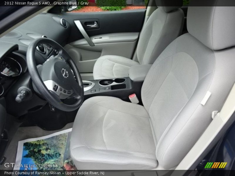 Graphite Blue / Gray 2012 Nissan Rogue S AWD