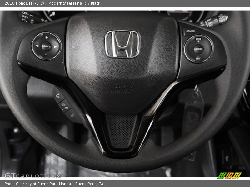Modern Steel Metallic / Black 2016 Honda HR-V LX