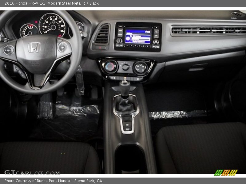 Modern Steel Metallic / Black 2016 Honda HR-V LX