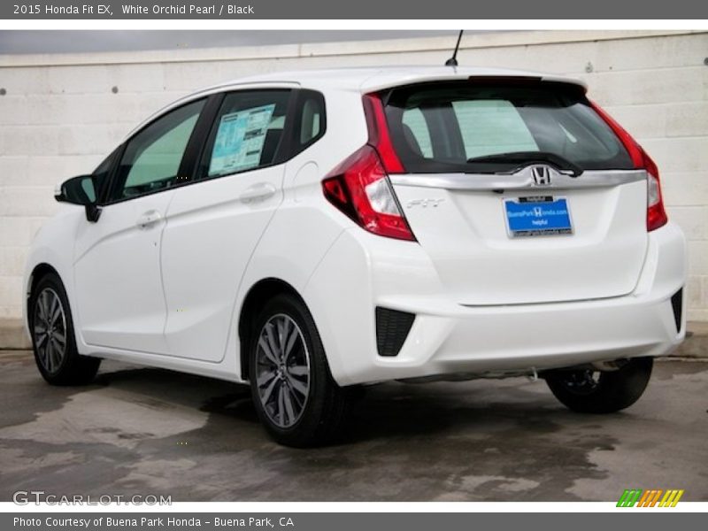 White Orchid Pearl / Black 2015 Honda Fit EX