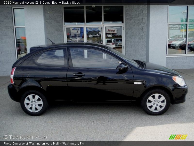 Ebony Black / Black 2010 Hyundai Accent GS 3 Door