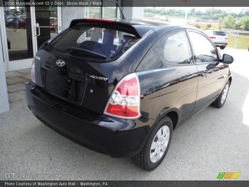 Ebony Black / Black 2010 Hyundai Accent GS 3 Door