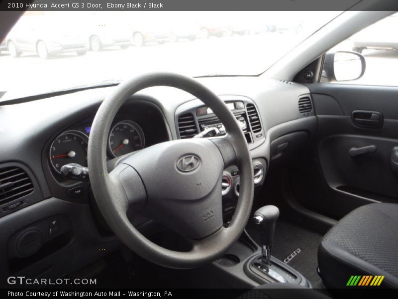 Ebony Black / Black 2010 Hyundai Accent GS 3 Door