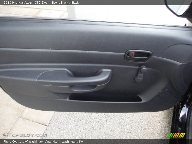 Ebony Black / Black 2010 Hyundai Accent GS 3 Door