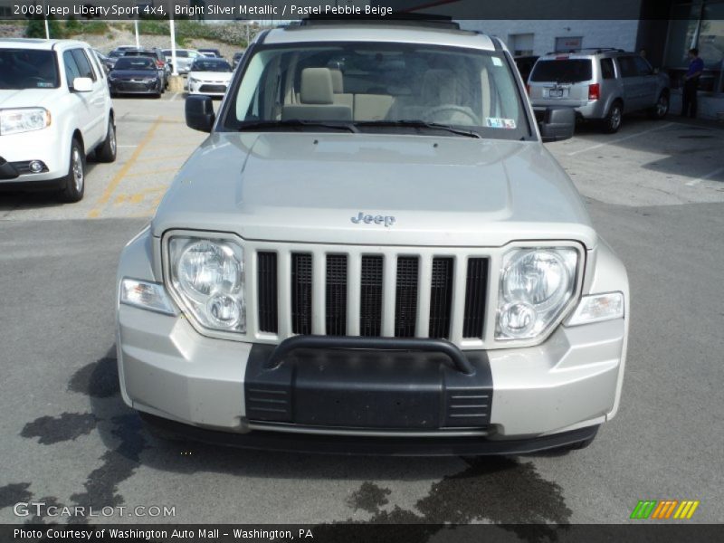 Bright Silver Metallic / Pastel Pebble Beige 2008 Jeep Liberty Sport 4x4