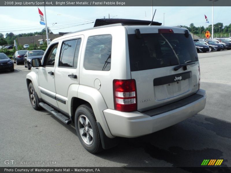 Bright Silver Metallic / Pastel Pebble Beige 2008 Jeep Liberty Sport 4x4