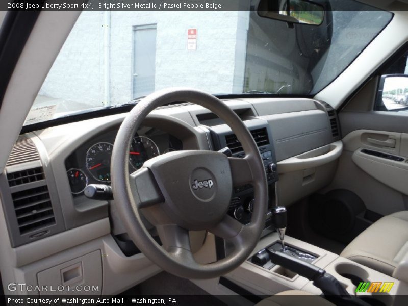 Bright Silver Metallic / Pastel Pebble Beige 2008 Jeep Liberty Sport 4x4