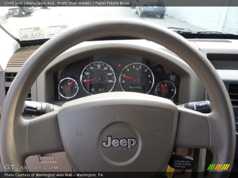 Bright Silver Metallic / Pastel Pebble Beige 2008 Jeep Liberty Sport 4x4