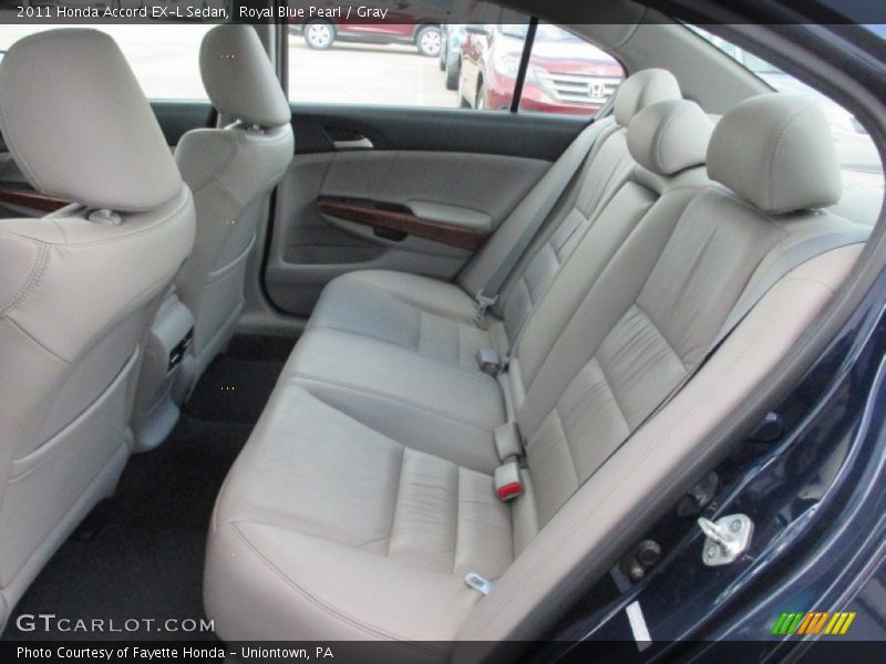 Rear Seat of 2011 Accord EX-L Sedan