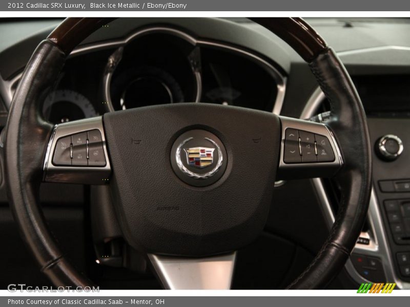 Black Ice Metallic / Ebony/Ebony 2012 Cadillac SRX Luxury