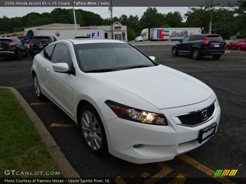 Taffeta White / Ivory 2009 Honda Accord EX-L V6 Coupe