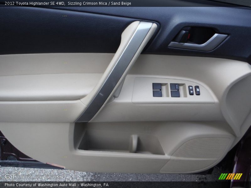 Sizzling Crimson Mica / Sand Beige 2012 Toyota Highlander SE 4WD