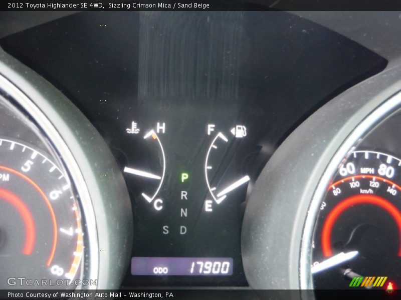 Sizzling Crimson Mica / Sand Beige 2012 Toyota Highlander SE 4WD