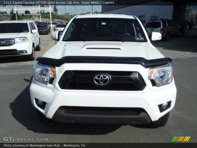 Super White / Graphite 2012 Toyota Tacoma V6 TRD Sport Access Cab 4x4