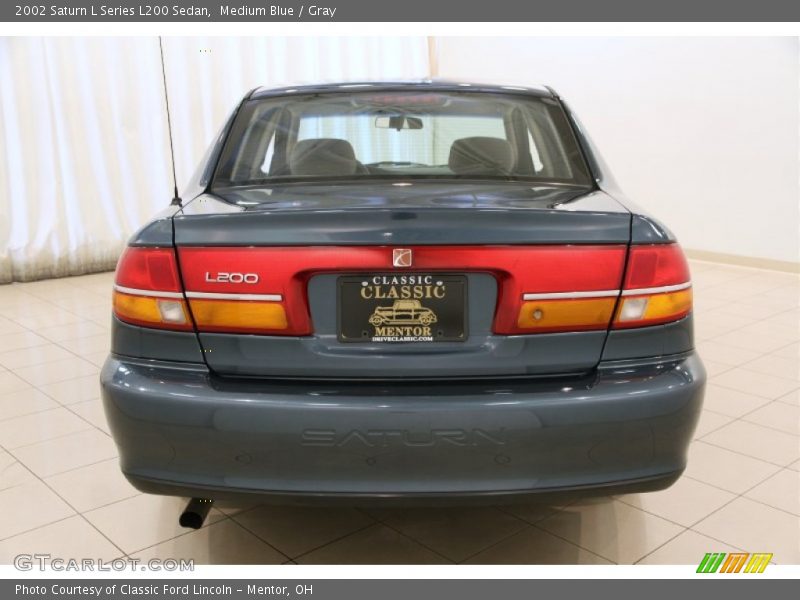 Medium Blue / Gray 2002 Saturn L Series L200 Sedan